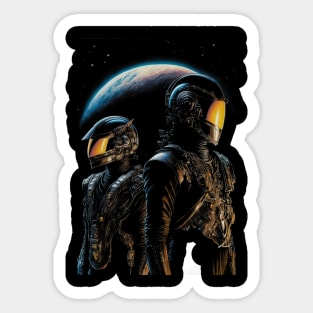 Two Astronaut Sticker